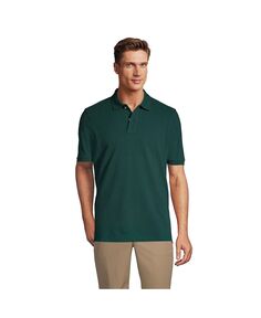 Школьная форма, мужская рубашка-поло с коротким рукавом в сетку Lands&apos; End