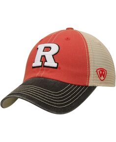 Мужская кепка Scarlet, Tan Rutgers Scarlet Knights Offroad Trucker Hat Top of the World