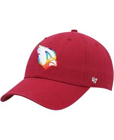 Мужская регулируемая шапка Cardinal Arizona Cardinals Pride Clean Up &apos;47 Brand