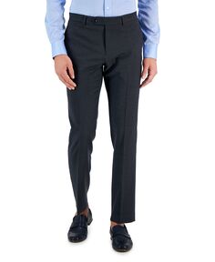 Мужские брюки современного кроя TH Flex из эластичной шерсти Tommy Hilfiger, синий