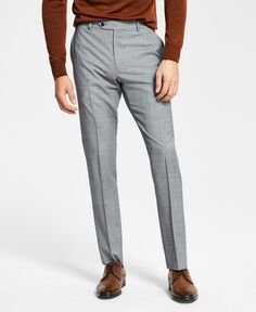 Мужские брюки современного кроя TH Flex из эластичной шерсти Tommy Hilfiger, серый