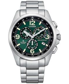 Мужские часы Promaster Land с хронографом Eco-Drive с браслетом из нержавеющей стали, 45 мм Citizen