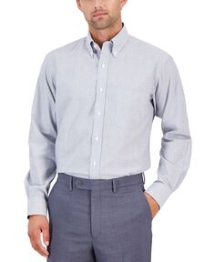 Мужская классическая рубашка стандартного кроя в университетскую полоску Club Room