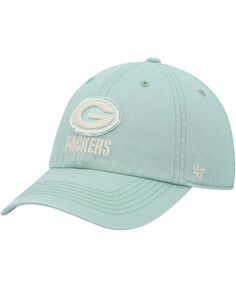 Мужская регулируемая шапка Green Bay Packers Chasm Clean Up мятного цвета &apos;47 Brand