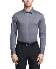Мужская классическая рубашка узкого кроя из изысканного хлопка без морщин Calvin Klein