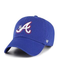 Мужская регулируемая шапка Royal Atlanta Braves 2023 City Connect Clean Up &apos;47 Brand