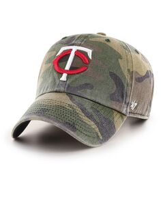 Мужская регулируемая шапка с камуфляжным принтом Minnesota Twins &apos;47 Clean Up &apos;47 Brand