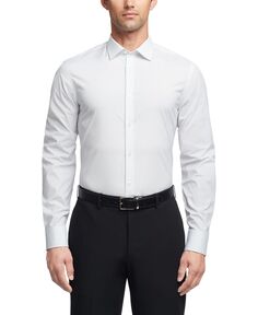 Мужская классическая рубашка приталенного кроя из изысканного хлопка стретч без морщин Calvin Klein