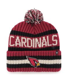Мужская вязаная шапка с манжетами и помпоном Cardinal Arizona Cardinals Bering &apos;47 &apos;47 Brand