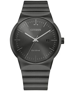 Мужские часы Eco-Drive Modern Axiom серого цвета с браслетом из нержавеющей стали, 40 мм Citizen