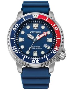 Мужские часы Eco-Drive Promaster Dive с синим ремешком, 44 мм Citizen