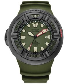 Мужские часы Eco-Drive Promaster Dive с зеленым ремешком, 48 мм Citizen
