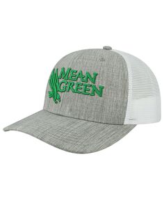Мужская кепка Snapback The Champ Trucker Mean Green, серо-серый, белый North Texas Mean Green Legacy Athletic