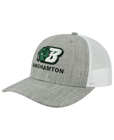 Мужская кепка Snapback The Champ Trucker Snapback Binghamton Bearcats цвета Хизер Серый, Белый Legacy Athletic