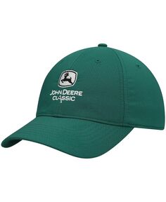 Мужская зеленая регулируемая шапка John Deere Classic Performance Ahead