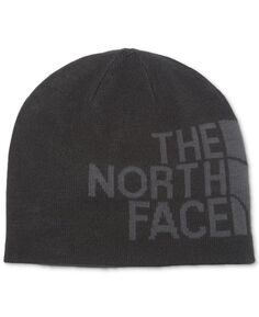 Мужская двусторонняя шапка-бини с баннером The North Face