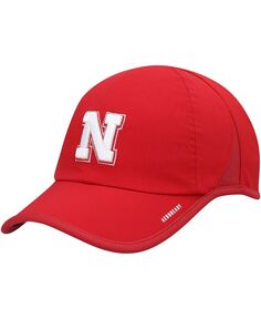 Мужская регулируемая шапка Scarlet Nebraska Huskers Superlite AEROREADY adidas