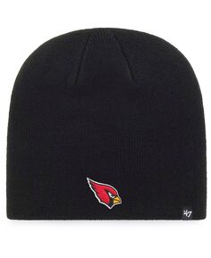 Мужская черная вязаная шапка с логотипом Arizona Cardinals Primary &apos;47 Brand