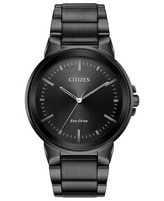 Мужские часы Eco-Drive Axiom серые с браслетом из нержавеющей стали, 41 мм Citizen