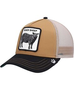 Мужская кепка Snapback цвета хаки, черная Black Sheep Trucker Goorin Bros.