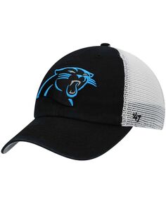 Мужская черная регулируемая шапка Carolina Panthers Blue Hill Closer &apos;47 Brand