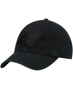 Мужская регулируемая шапка в тон черного цвета Carolina Panthers Team &apos;47 Brand