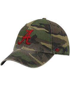 Мужская камуфляжная регулируемая шапка Alabama Crimson Tide Clean Up Core &apos;47 Brand