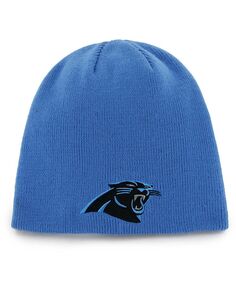 Мужская синяя вязаная шапка с логотипом Carolina Panthers Secondary &apos;47 Brand