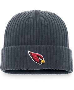 Мужская темно-серая вязаная шапка Arizona Cardinals Dark Shadow с манжетами Fanatics