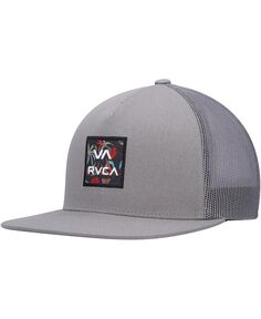 Мужская серая кепка Trucker Snapback с принтом VA All The Way RVCA