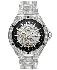 Мужские автоматические часы Lennox с браслетом из нержавеющей стали серебристого цвета, ограниченная серия, 48 мм Michael Kors