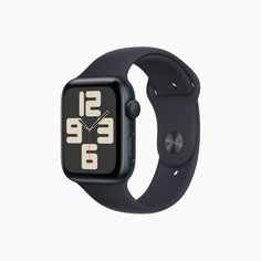 Умные часы Apple Watch SE Gen 2 2023 (GPS), 44 мм, Midnight Aluminum Case/Midnight Sport Band - S/M