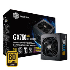 Блок питания Cooler Master GX750 Gold, 750 Вт, черный