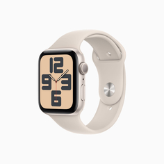 Умные часы Apple Watch SE Gen 2 2023 (GPS), 44 мм, Starlight Aluminum Case/Starlight Sport Band - M/L
