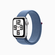 Умные часы Apple Watch SE Gen 2 2023 (GPS), 40 мм, Silver Aluminum Case/Winter Blue Sport Loop