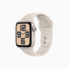 Умные часы Apple Watch SE Gen 2 2023 (GPS), 40 мм, Starlight Aluminum Case/Starlight Sport Band - S/M