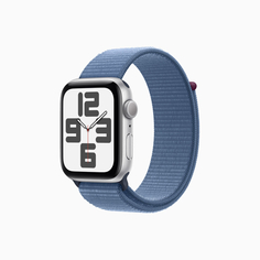 Умные часы Apple Watch SE Gen 2 2023 (GPS), 44 мм, Silver Aluminum Case/Winter Blue Sport Loop