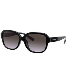Женские солнцезащитные очки, hc8298u 57 l1153 COACH, черный