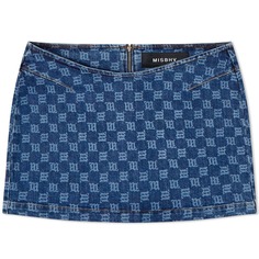 Юбка MISBHV Monogram Denim Mini Skirt