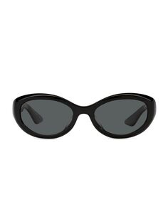 Овальные солнцезащитные очки Oliver Peoples 53MM KHAITE x Oliver Peoples, черный