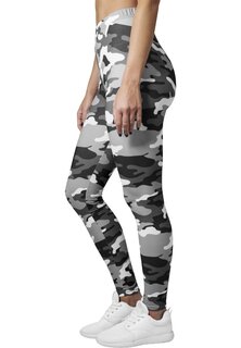 Леггинсы Urban Classics Ladies Camo Leggings, снежный камуфляж