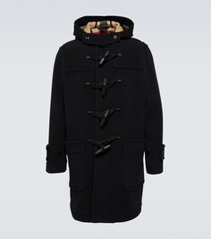 Пальто Greenwich из смесовой шерсти Burberry, черный