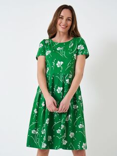 Crew Clothing Платье из джерси Gracie, разноцветный зеленый