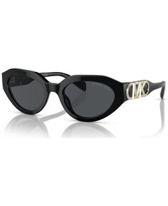 Женские овальные солнцезащитные очки Empire, MK219253-X 53 Michael Kors, черный