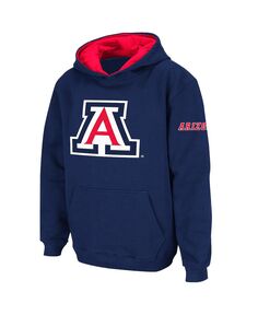 Темно-синий пуловер с капюшоном и большим логотипом Big Boys Arizona Wildcats Stadium Athletic
