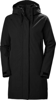 Утепленное пальто из мономатериала – женское Helly Hansen, черный