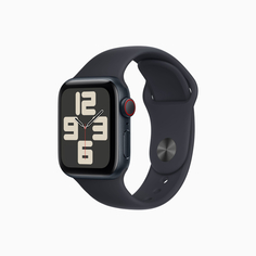 Умные часы Apple Watch SE Gen 2 2023 (GPS + Cellular), 40 мм, Midnight Aluminum Case/Midnight Sport Band - S/M
