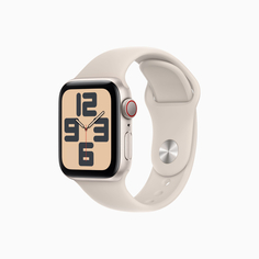 Умные часы Apple Watch SE Gen 2 2023 (GPS + Cellular), 40 мм, Starlight Aluminum Case/Starlight Sport Band - M/L