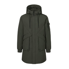 Мужское зимние пальто Pioneer Camp Parkas Long Hooded Padded, темно-зеленый