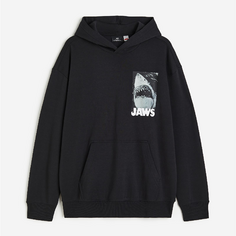 Худи H&amp;M Jaws Relaxed Fit, черный H&M